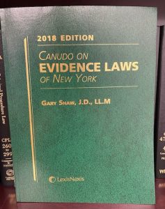 Canudo on Evidence Laws